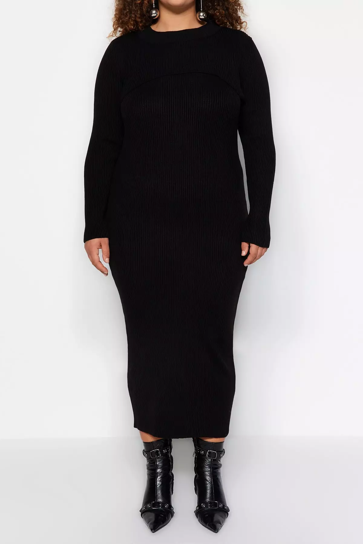 Plus Size 2 Packs Knitted Sweater and Dress
