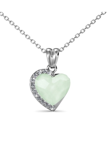 Buy Her Jewellery Fond Love Pendant Chyrsolite Opal Embellished With Crystals From Swarovski Online Zalora Singapore