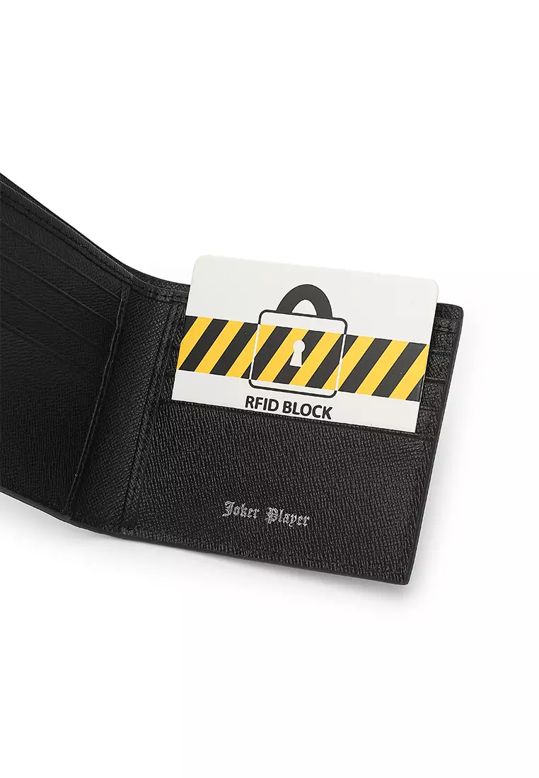 Gift Set - Leather RFID Wallet + 35mm Automatic Buckle Belt - Black