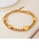 Glamorousky silver Simple and Romantic Plated Gold Heart-shaped 316L Stainless Steel Bracelet 874A1AC838F6C7GS_3