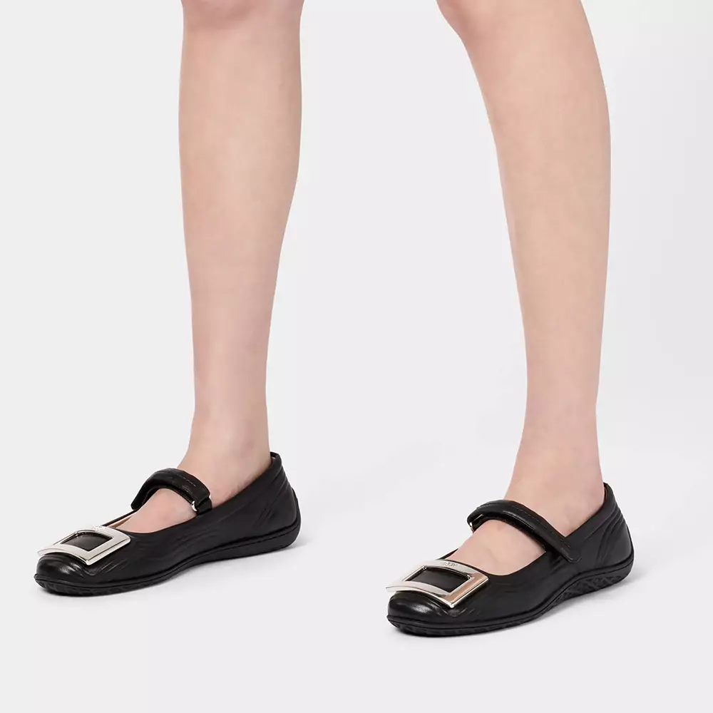 [4.4PRIL KEJUTAN HARGA] Viv Low Leather Mary Janes Black