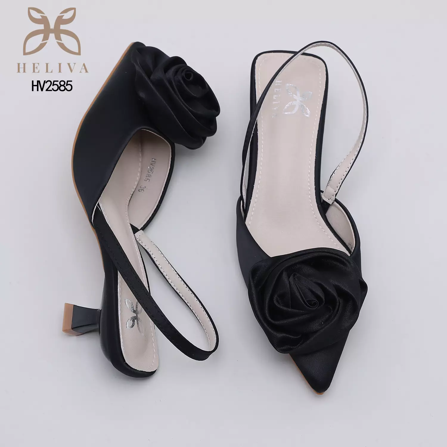 Heliva Ariana Women Heels Sling Back Flower