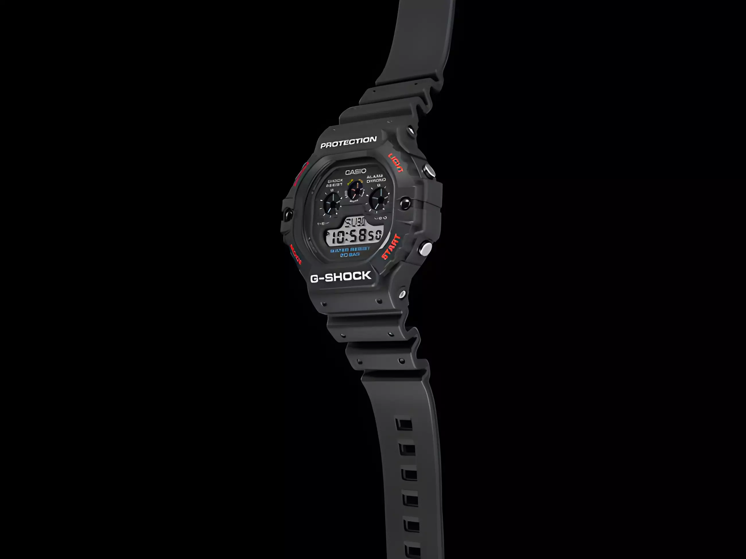 Casio G-Shock DW-5900-1D Jam Tangan Digital Pria - Black Resin Case & Band