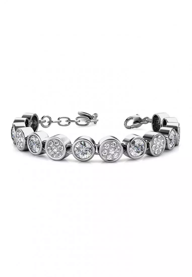 Myriad Birth Stone Bracelet April Diamond  - Gelang Crystal Swarovski by Her Jewellery