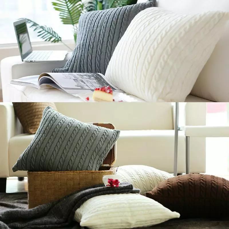 Cable hotsell knit cushion