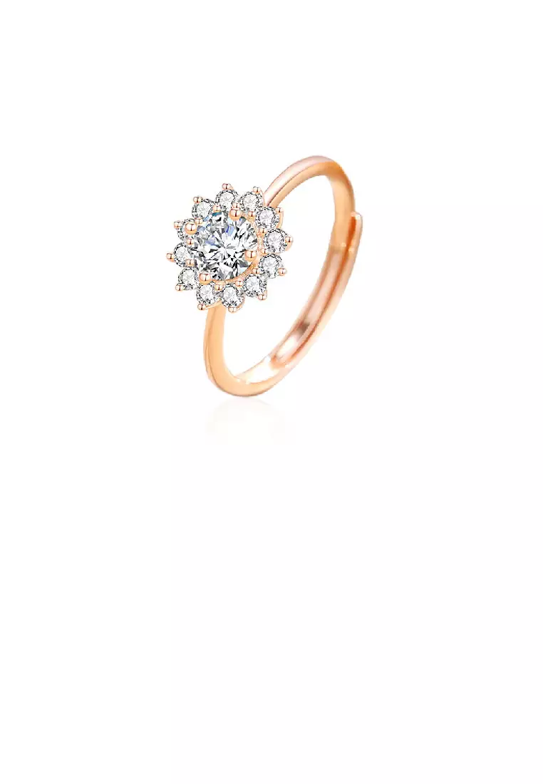 Buy Glamorousky 925 Sterling Silver Plated Rose Gold Fashion