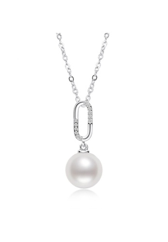 A.Excellence silver Premium Japan Akoya Pearl 8-9mm O Shape Necklace 6D43AACFDA7729GS_1