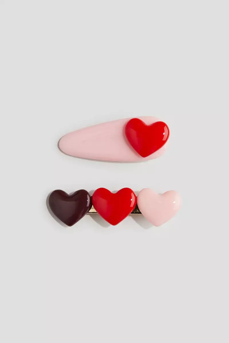 2-pack appliquéd hair clips