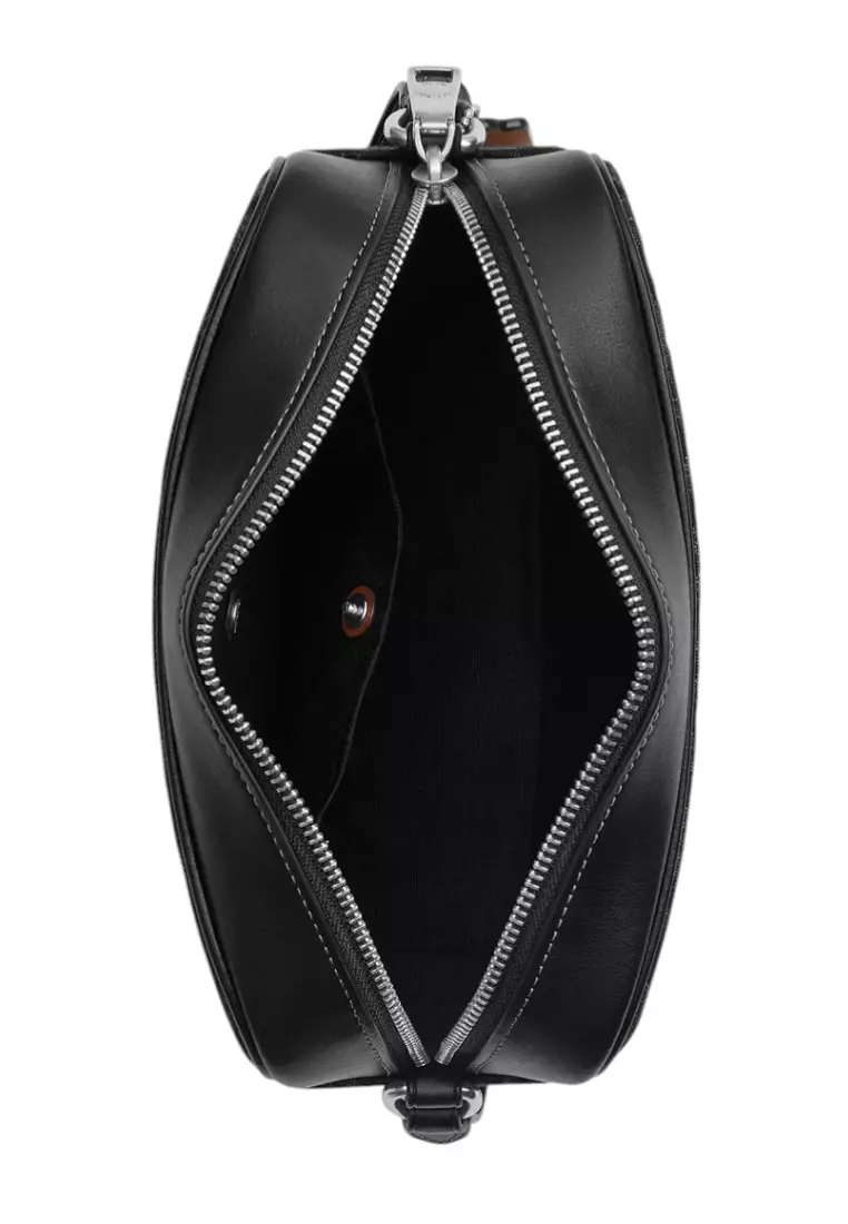 Jamie Camera Bag In Signature Denim - Black