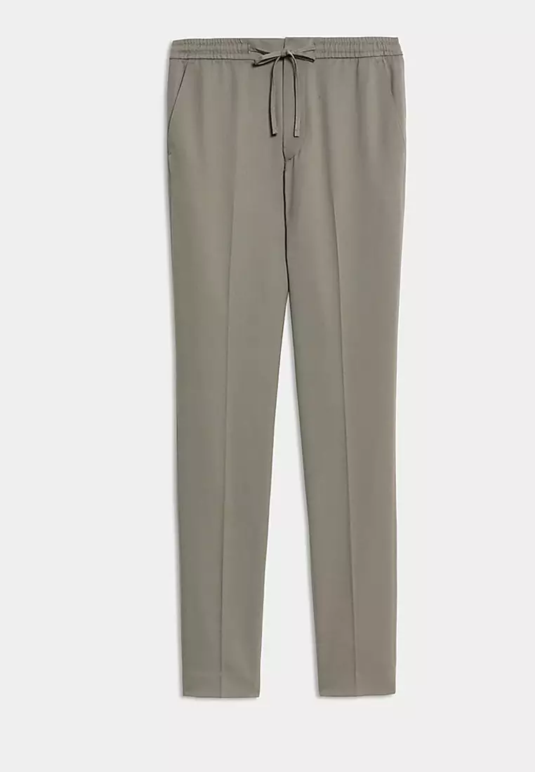 Tapered Fit Elasticated Trousers