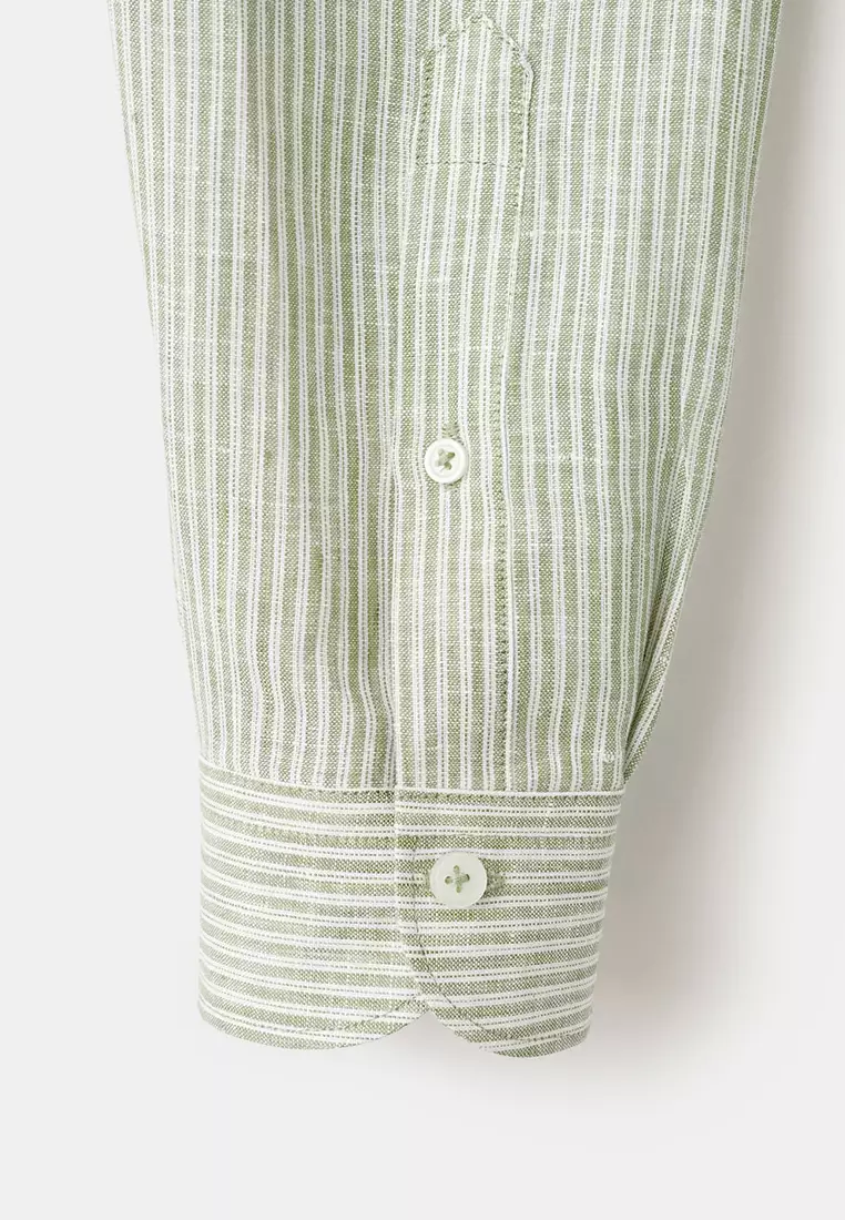 Regular-Fit 100% Linen Shirt
