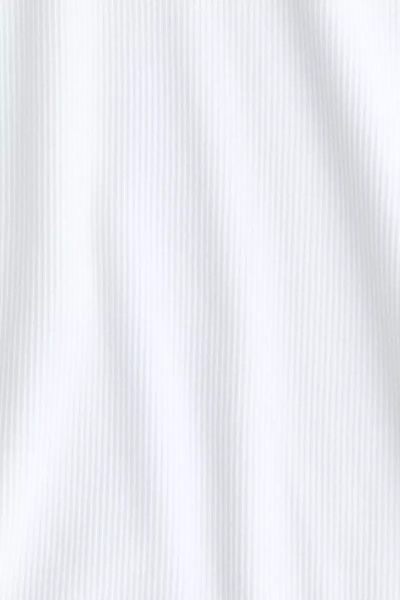 Ribbed cotton-blend top
