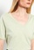 LC WAIKIKI green V-Neck Women's Cotton T-Shirt FE0BCAA61F5672GS_4
