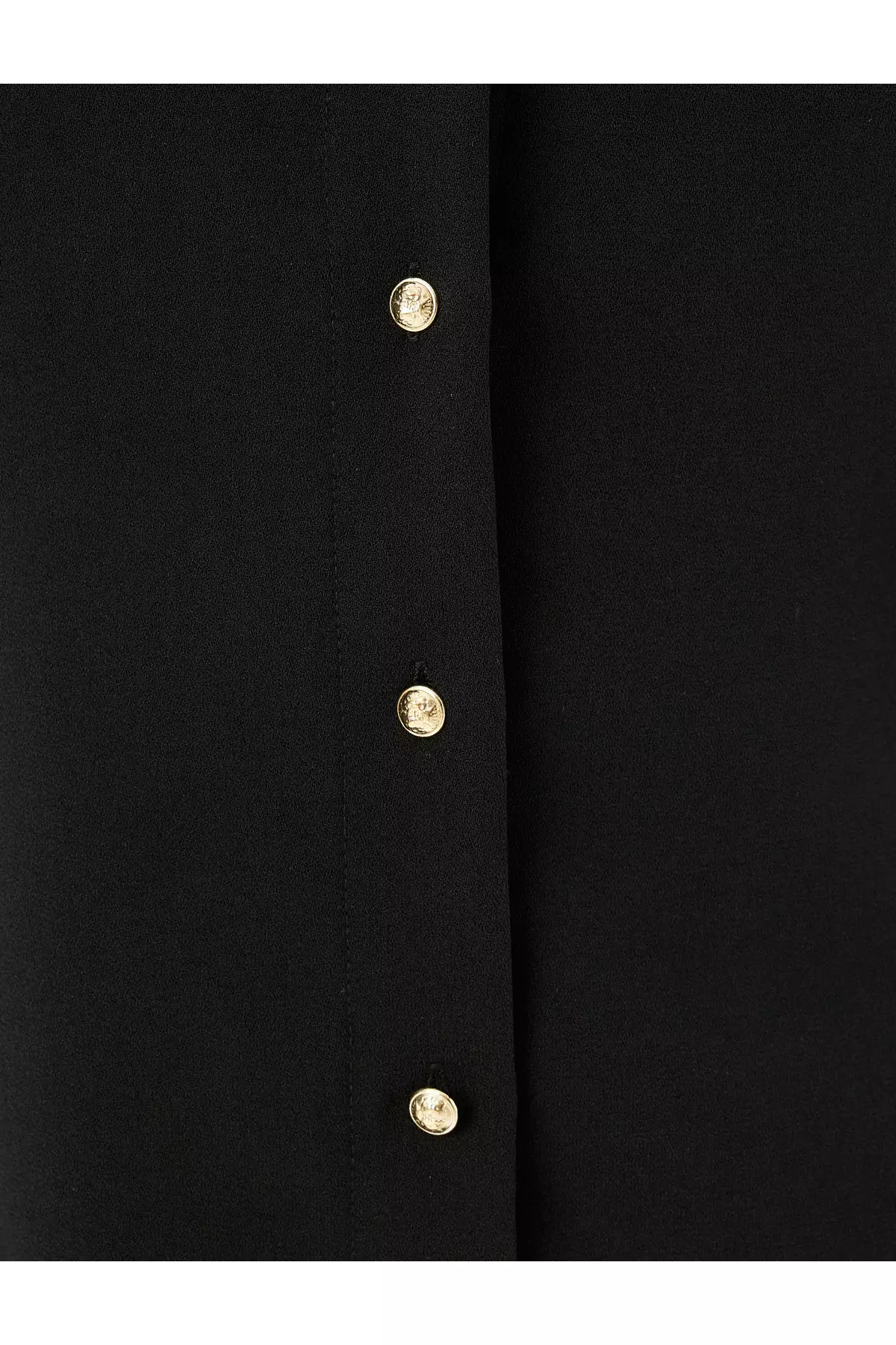 Mini Size Buttoned Sleeveless Shirt Dress