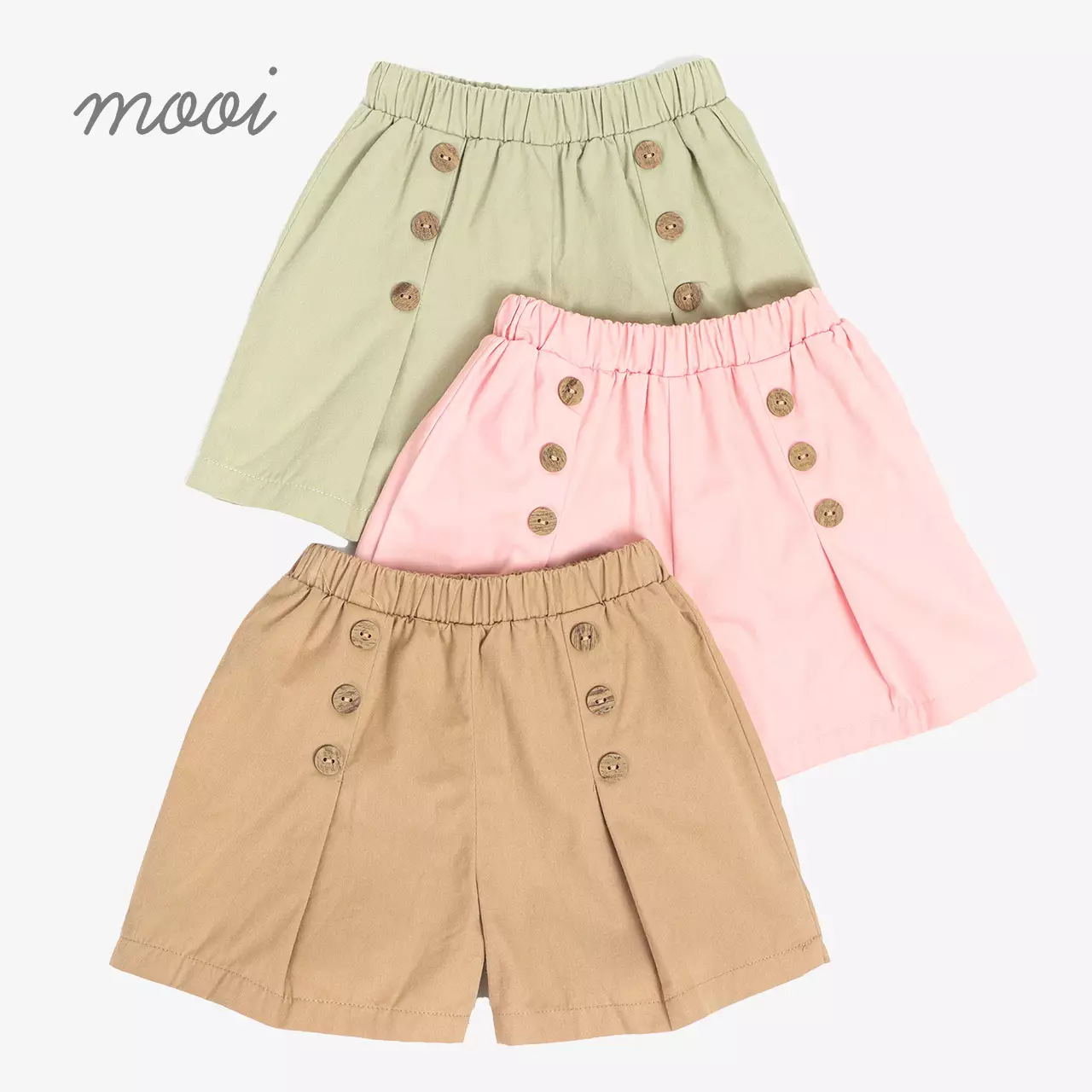 Mooi Celana Pendek Anak Perempuan Bella Short Pants - Khaki