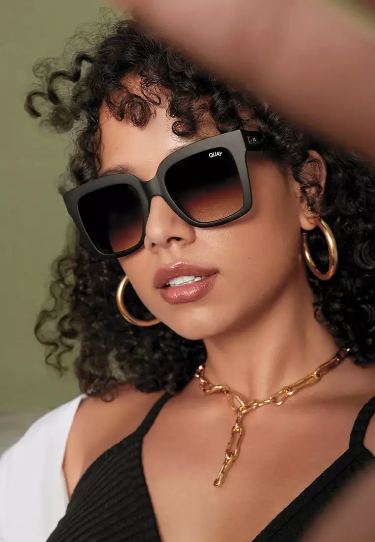 Icy Sunglasses - Matte Black/Smoke Green