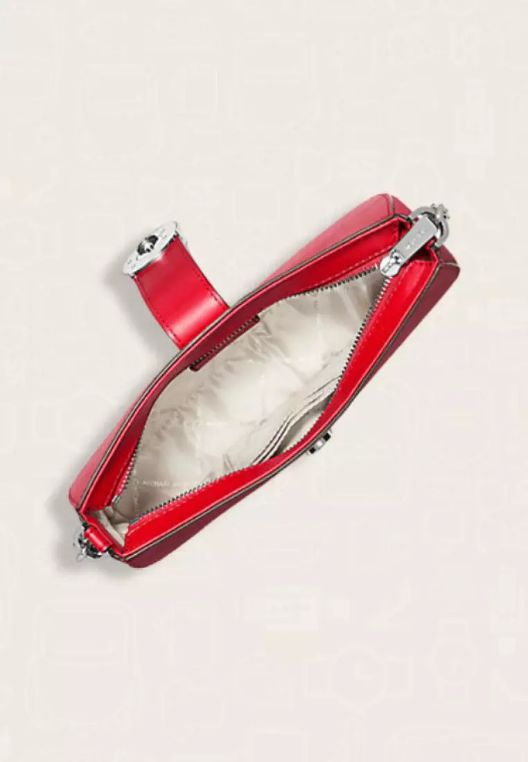 Michael Kors Carmen Small Shoulder Bag Bright Red