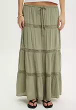 Pale Eucalyptus Crinkle Lace/Green