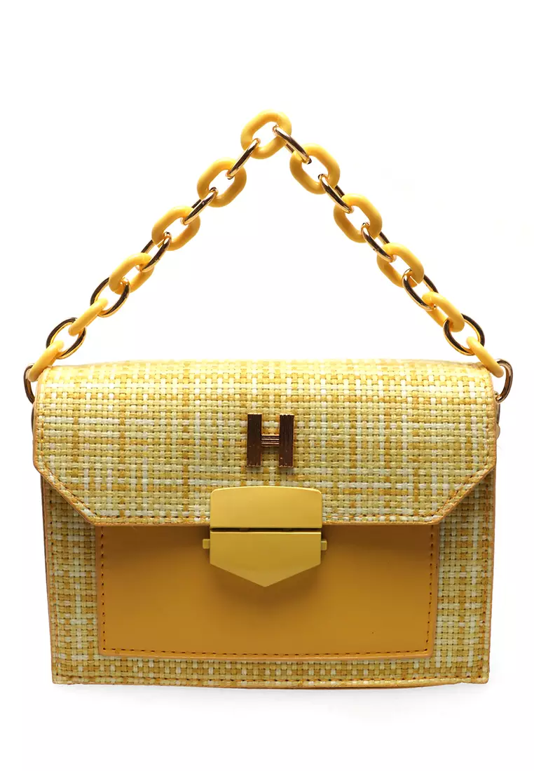 Werlyn Sling Bags Wanita Aster Strap Casual Large Storage Material Leather Kulit ORIGINAL