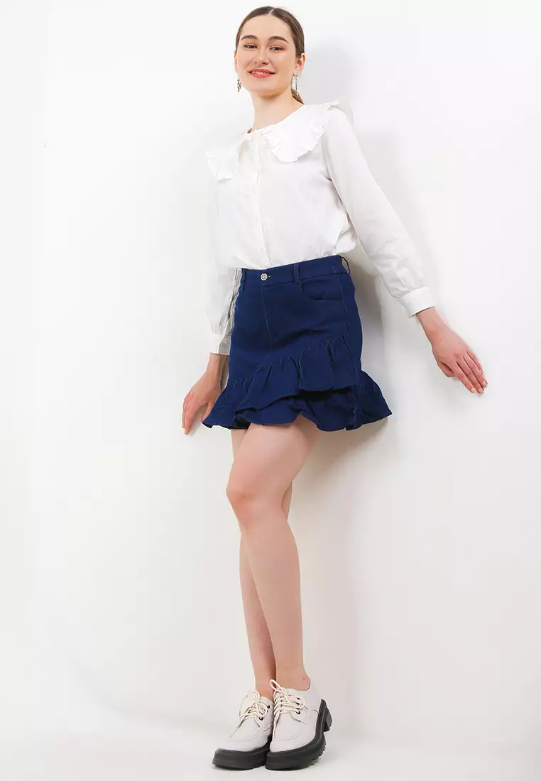 Ruffle Skirt Jeans