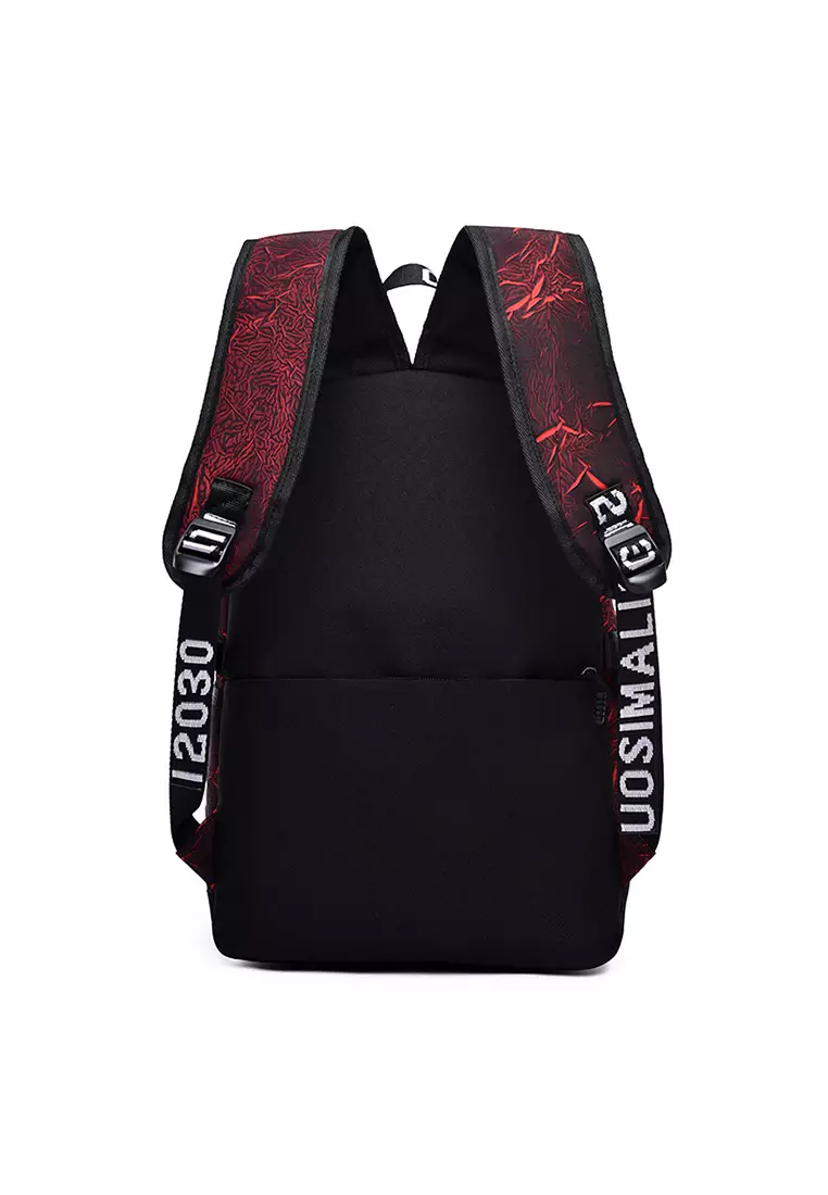 Buy Lara Women's Latest Korean Style Leisure Canvas Backpack Red