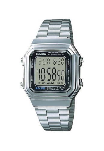 CASIO silver Casio Vintage Digital Watch (A178WA-1A) 3735BAC634958CGS_1