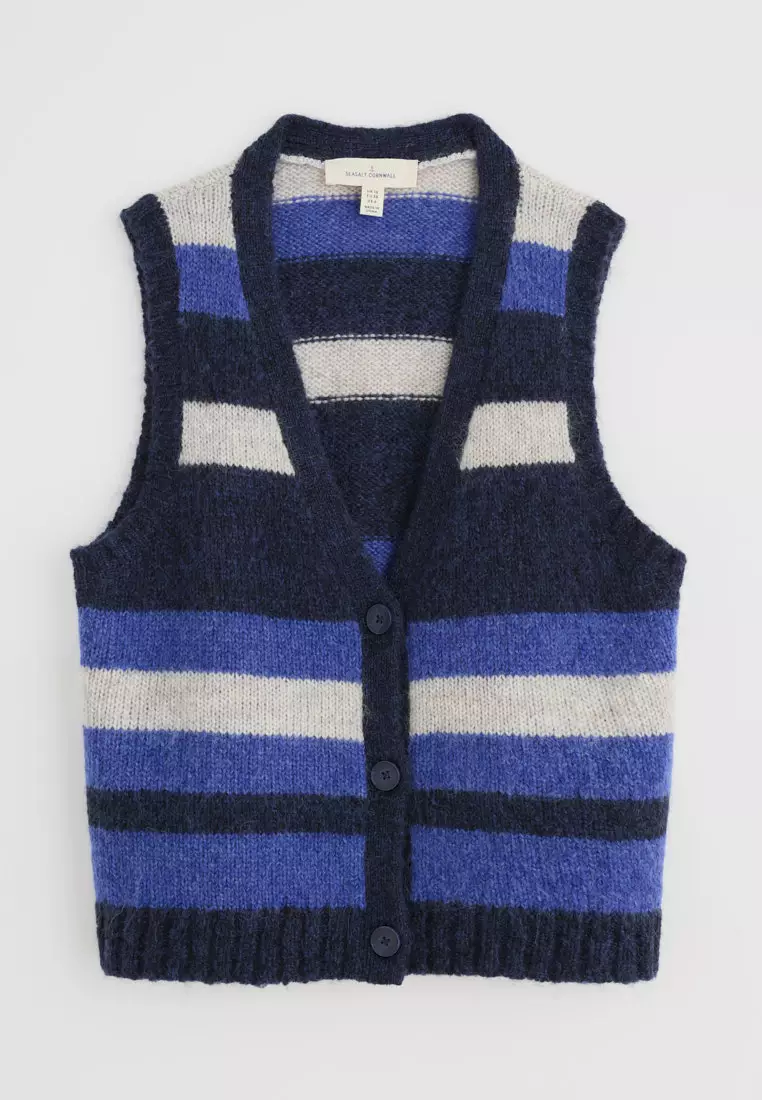 Seasalt Cornwall Blue Painter Vest