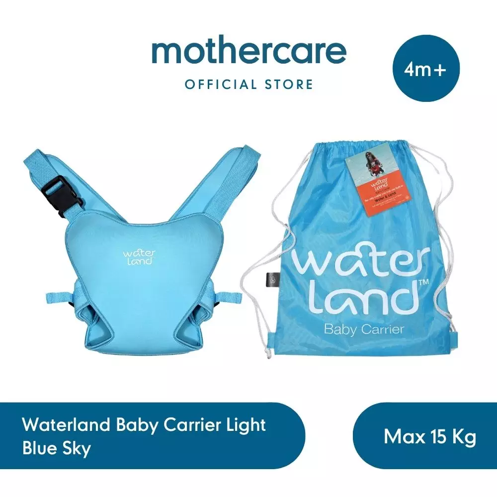 Waterland Baby Carrier Light Blue Sky - Gendongan Anti Air Bayi