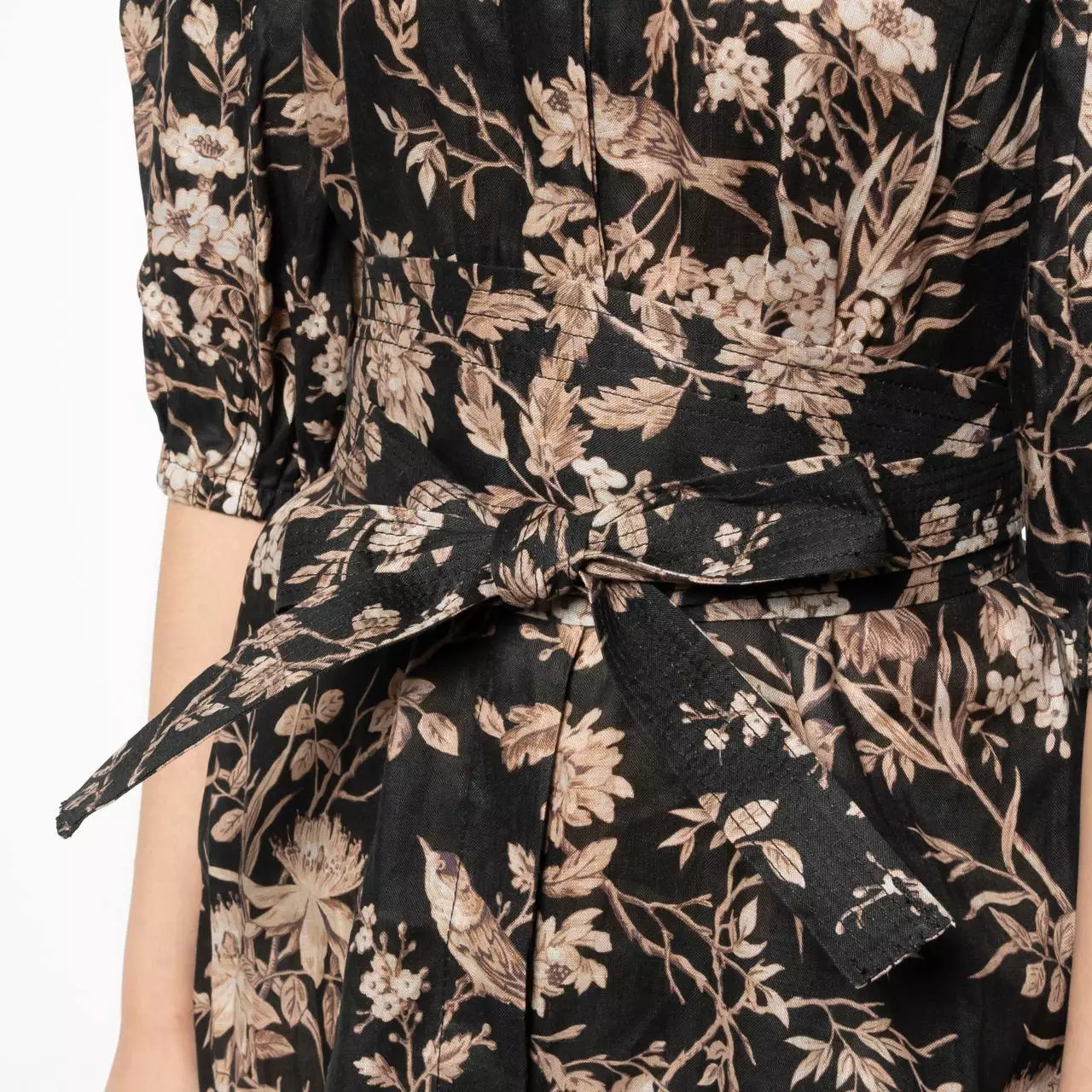Kaftan Midi Dress Black Mockingbird