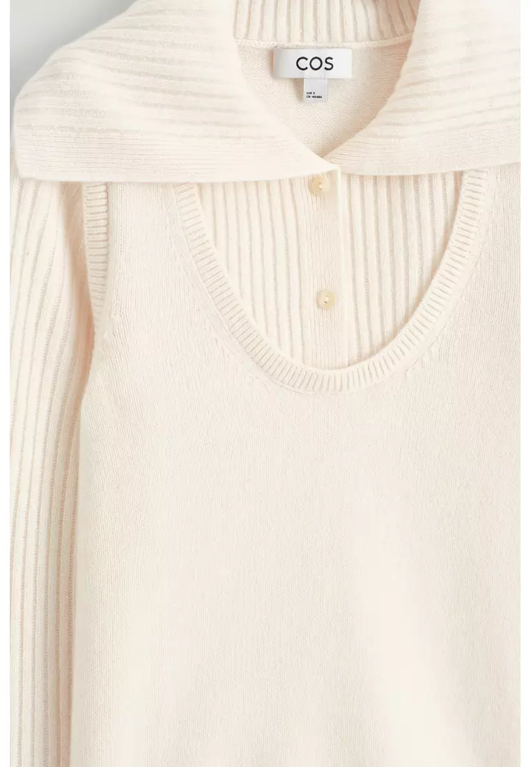 LAYERED MERINO WOOL JUMPER