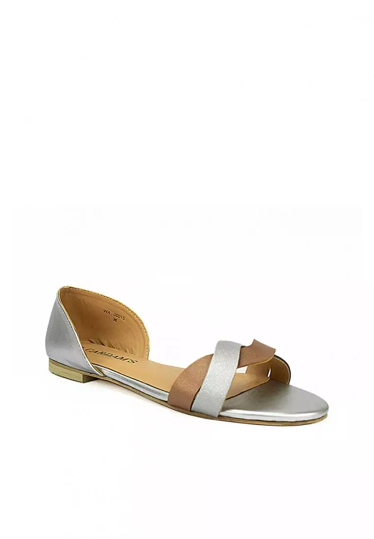 Discount on Cardam's Lifestyle  shoes - SKU: Ecla Wa 00015 Silver Flat Sandals