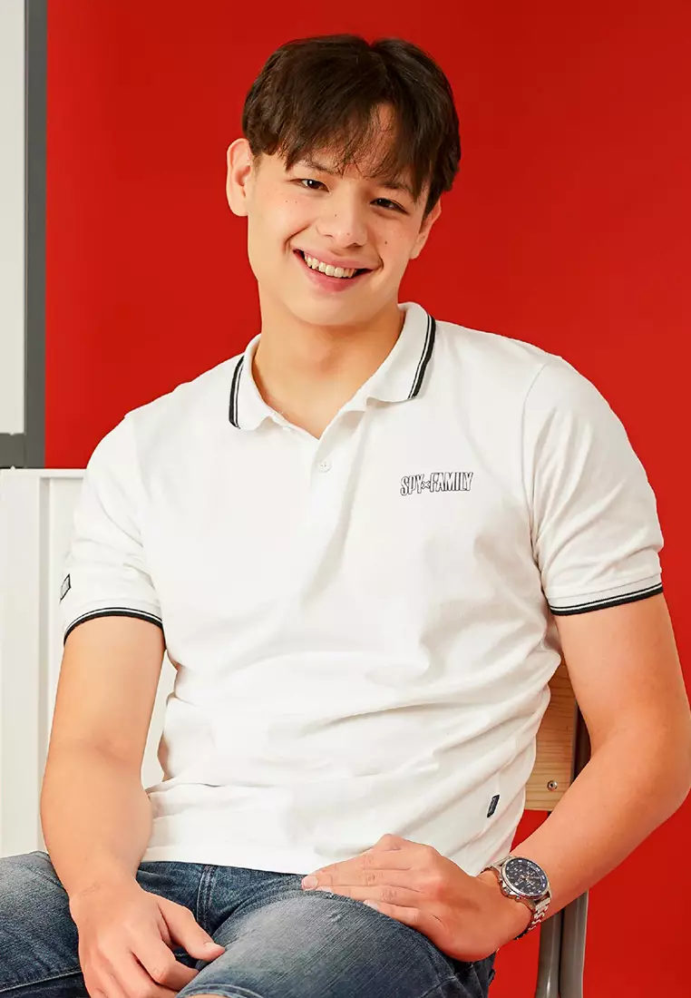 Cressida X SpyxFamily Regular Fit White Polo Shirt - 2225E024P