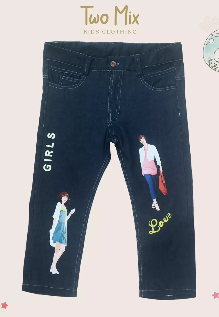 Two Mix - Kids Denim Pants - Celana Panjang Jeans Anak Perempuan 1-8 Tahun 4315