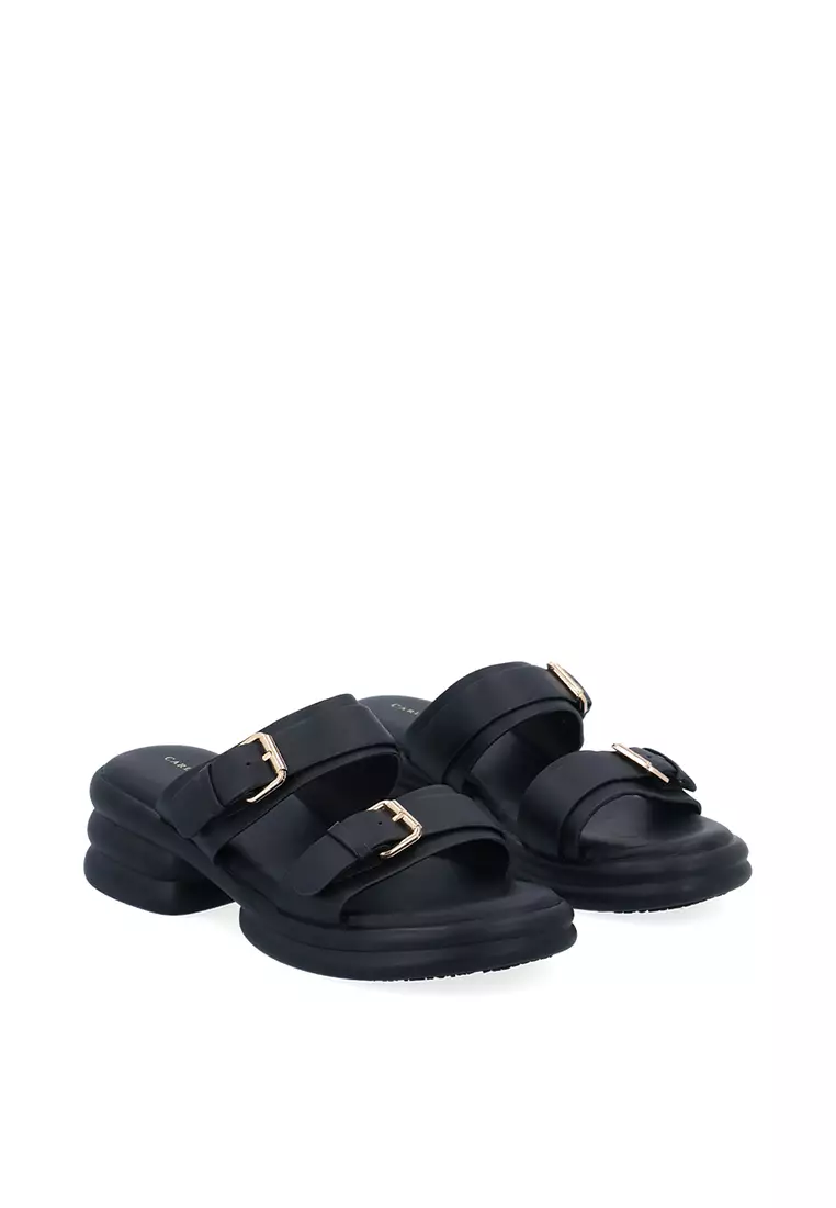 Black CR Isla Duo-Strap Sandals