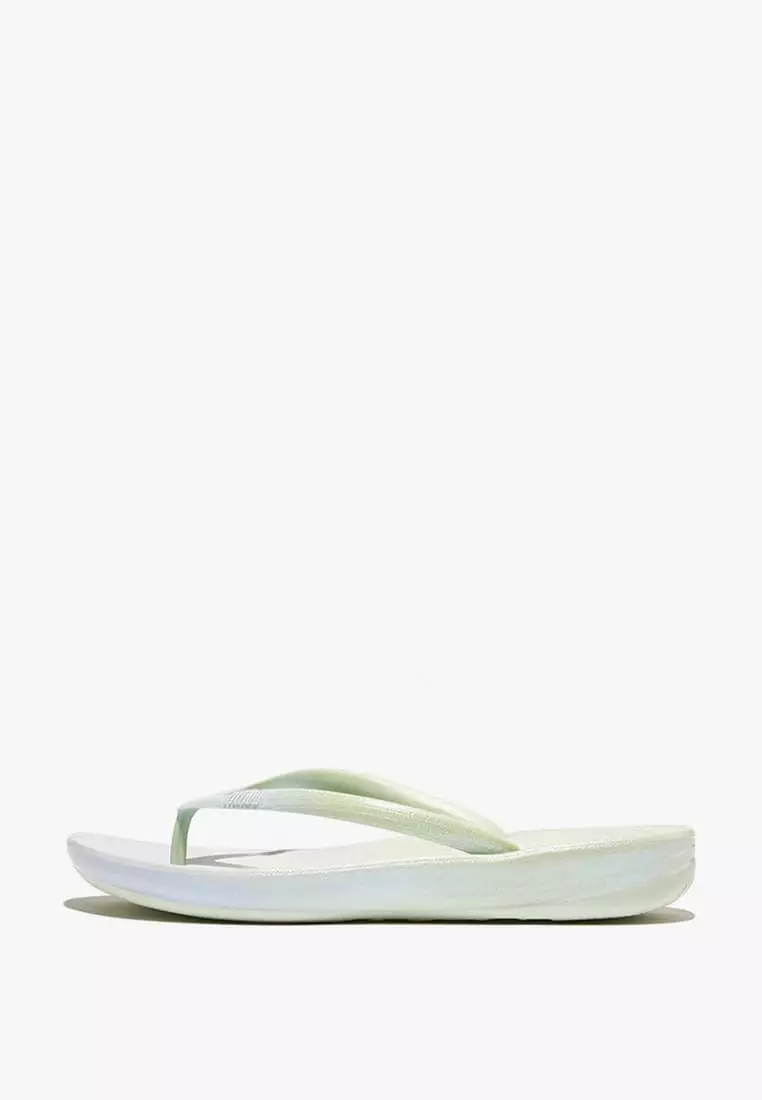 Discount on Fitflop  shoes - SKU: Fitflop Iqushion Women's Ombre-Pearl Ergonomic Flip-Flops - Sagebrush/Skywash Blue