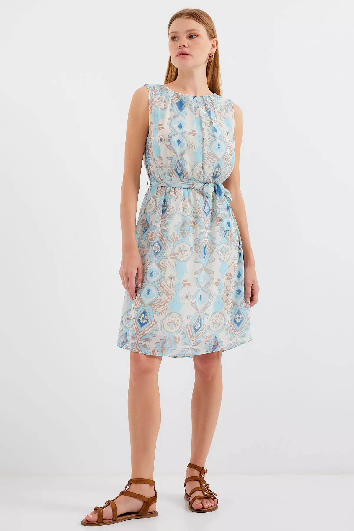 Sleeveless Chiffon Dress