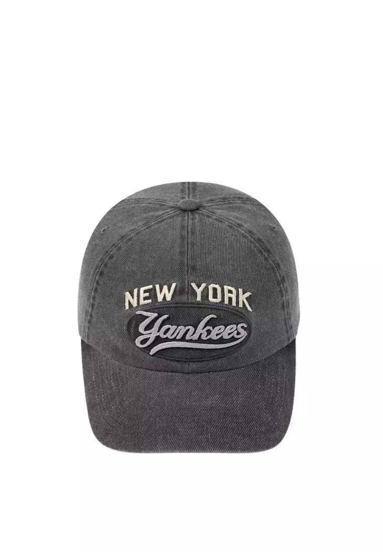 ■MLB Korea■ Varsity Vintage Oval Stitch Unstructured Ball Varsity Vintage Oval Stitch Cursive Unstructured Ball Cap – MLB
