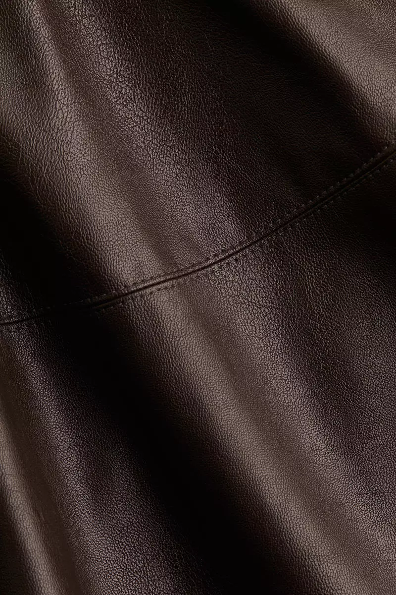Flared coated skirt