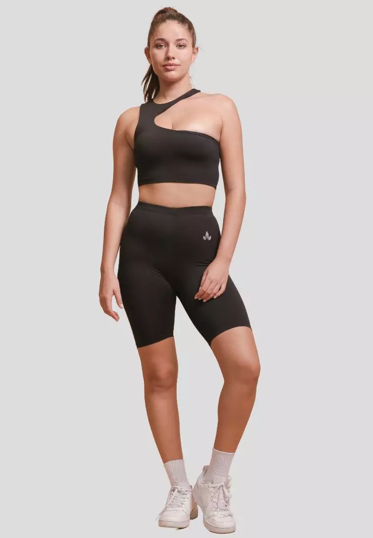 Buy Lotus Activewear Dani Halter Neck Sports Bra and Biker Shorts Set