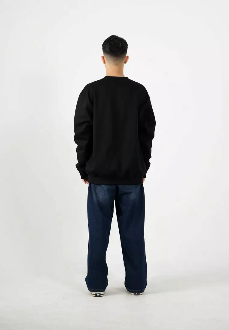 Moutley Men's Jacket Basic Crewneck Sweatshirt Regular Fit Fleece Balloon 051224