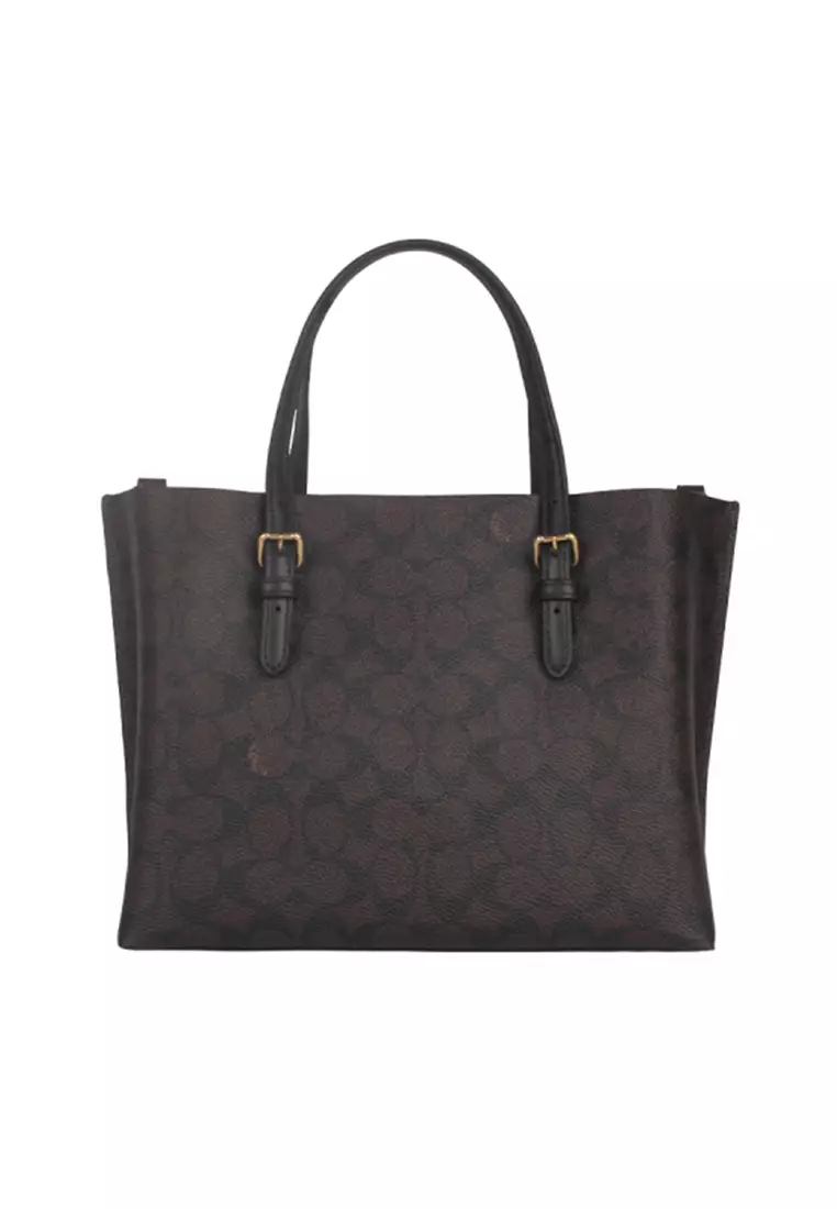 Mollie 女士托特包胡桃木色配黑色CV965