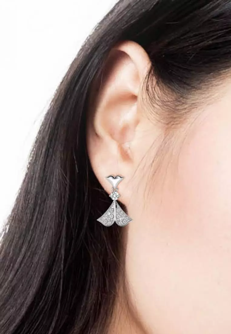 Rain Doll Earring WG - Anting Crystal Swarovski® by Her Jewellery