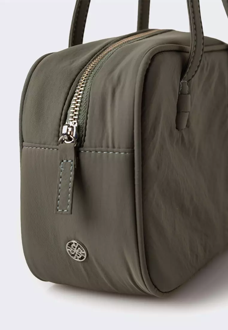 Ria Miranda Army Green Duna Nylon Bag