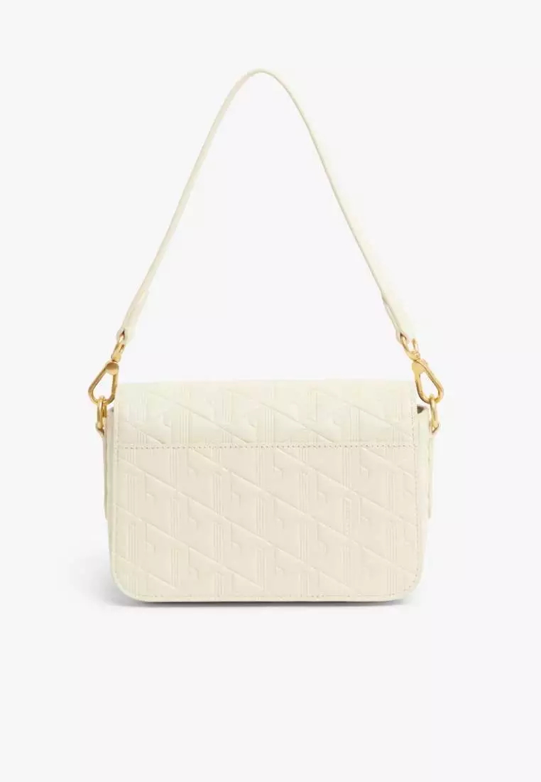Maheki Embossed Leather Shoulder Bag
