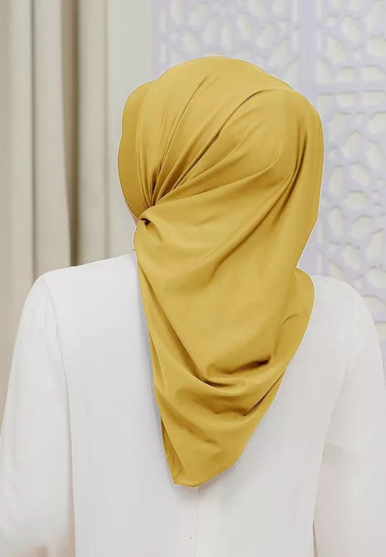 HIJAB INSTAN SOFTPAD AMEENA - LIGHT MUSTARD