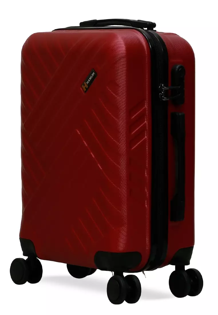 Carlton Koper Unisex Size 20 Inch Suitcase Large Compartment Material ABS+PVC Coated ORIGINAL - Red