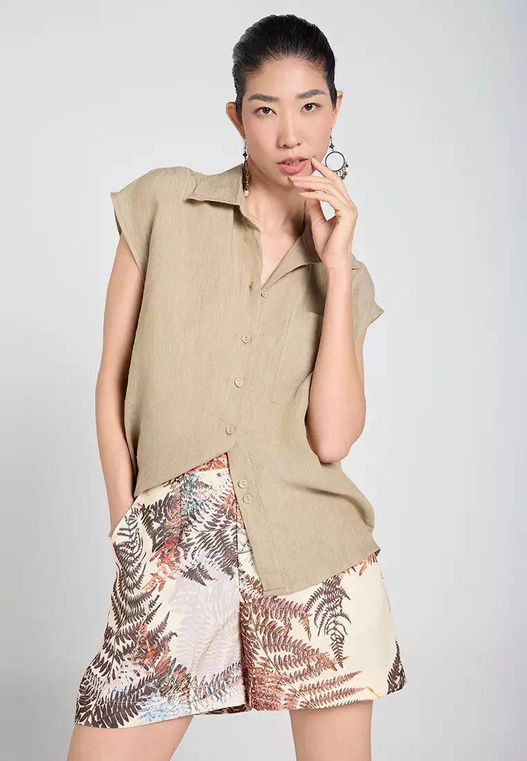 Patterned Jacquard Shorts