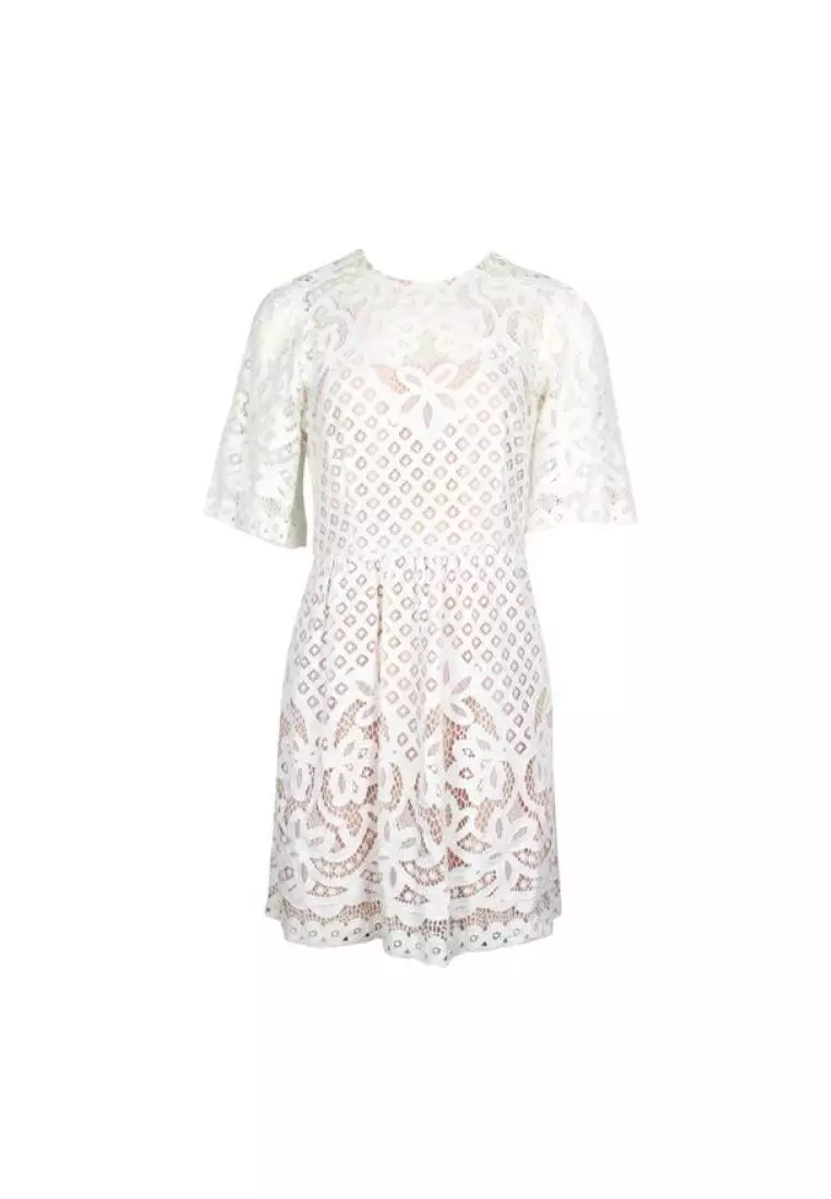 Zalora white lace dress clearance