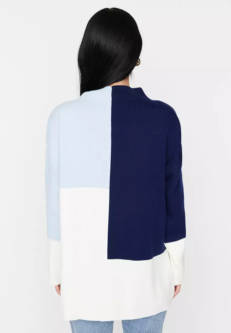 Colour Block Knitted Sweater