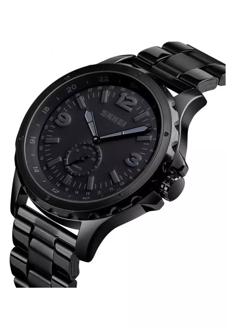 Jam Tangan Casual Analog Pria Strap Tali Material Stainless Steel HL76 ORIGINAL